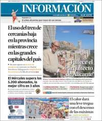 Portada de Diario Información (España)