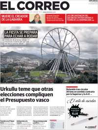 Portada de El Correo - Guipuzcoa (España)