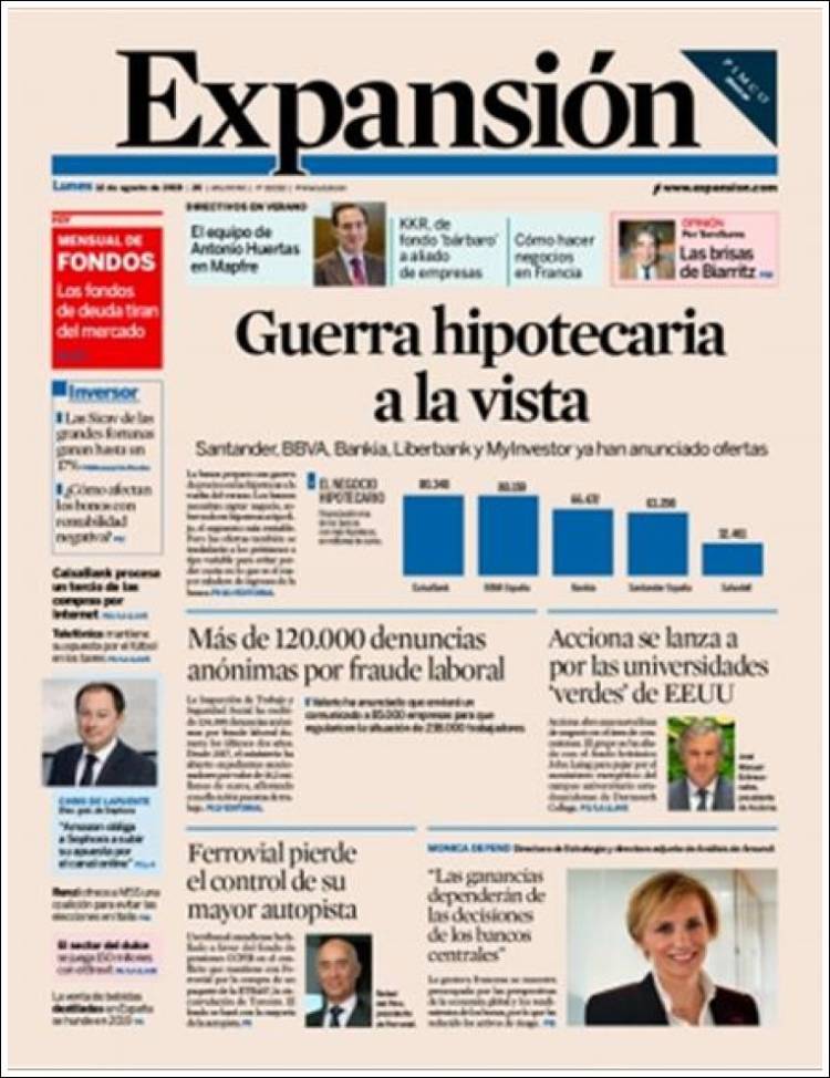 Portada de Expansión (Espa&ntilde;a)