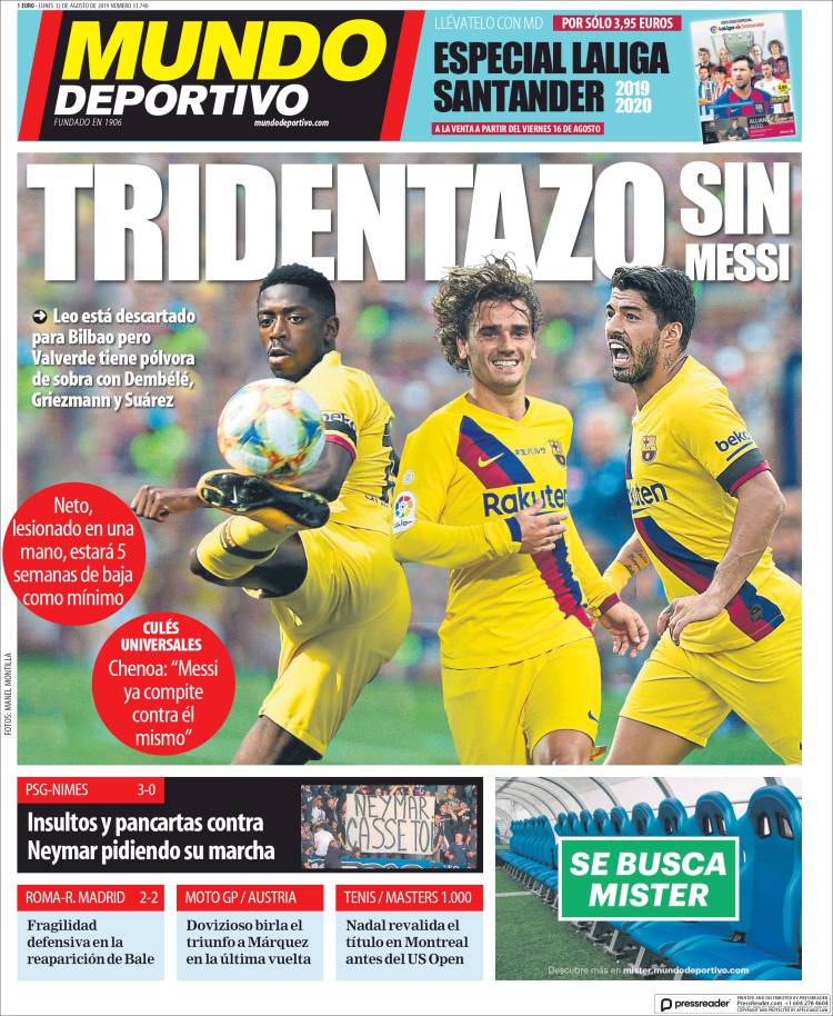 Portada de El Mundo Deportivo (España)