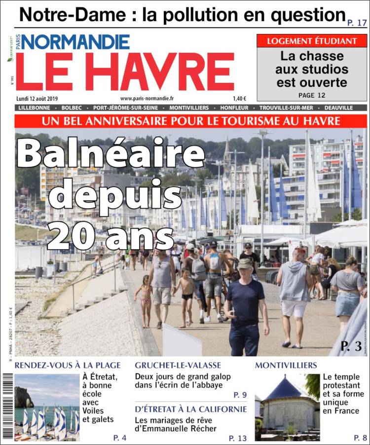 Portada de Le Havre Libre (Francia)