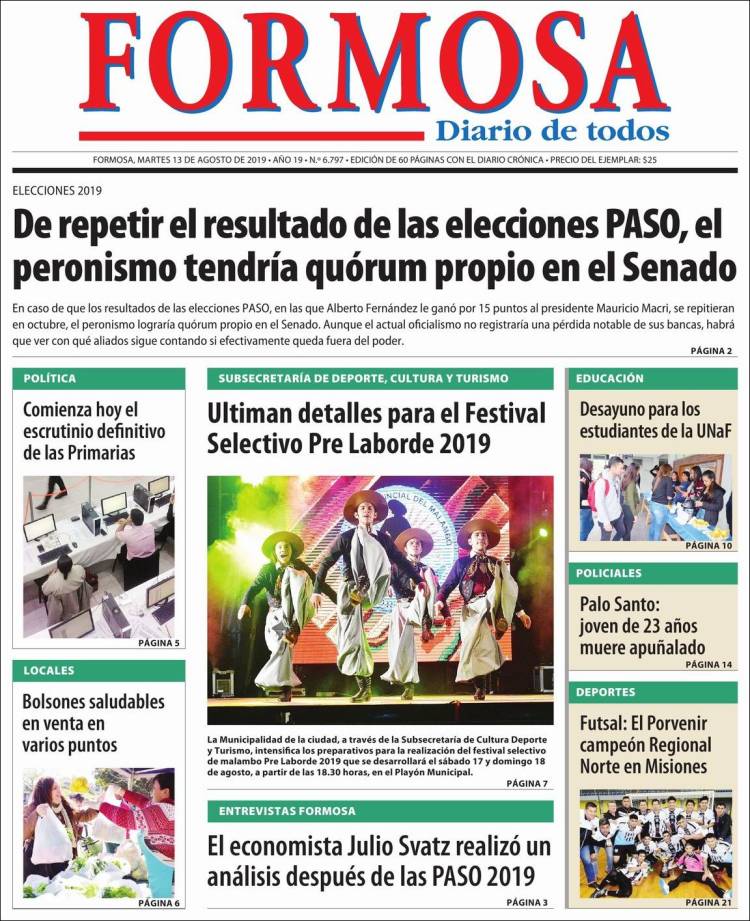 Portada de Formosa (Argentina)