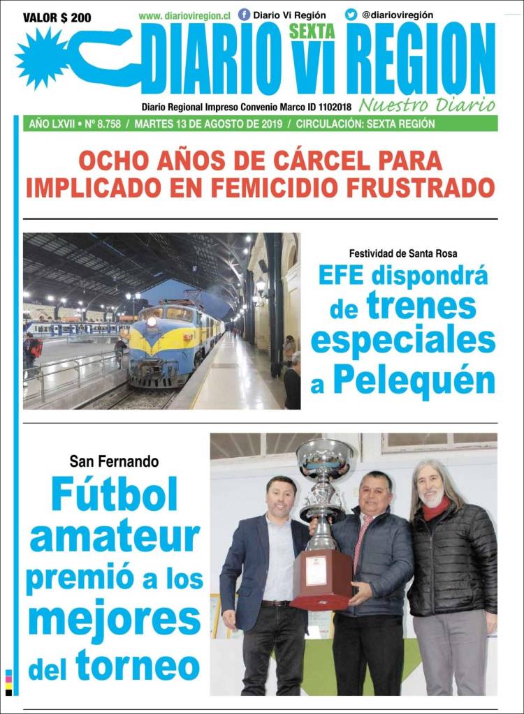 Portada de Diario VI Región (Chile)