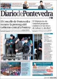 Portada de Diario de Pontevedra (España)