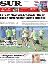 Portada de Diario el Sur (España)