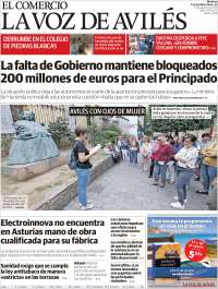 Portada de El Comercio - Avilés (España)