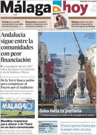 Portada de Málaga Hoy (España)