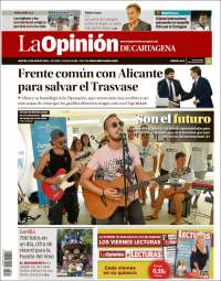 Portada de La Opinión de Murcia (España)