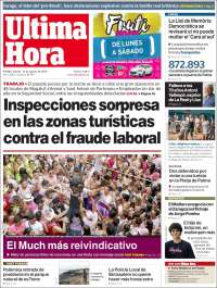 Portada de Última Hora (España)