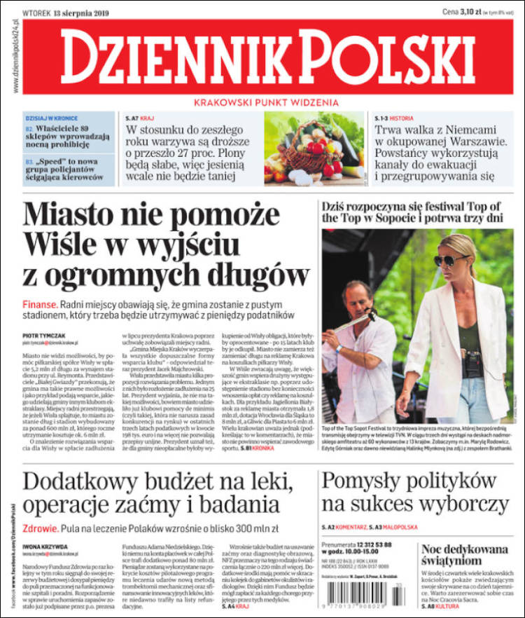 Portada de Dziennik (Polonia)