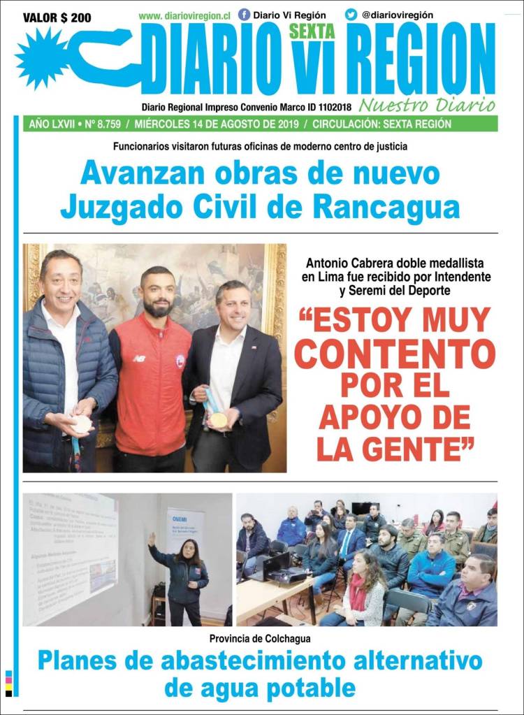 Portada de Diario VI Región (Chile)