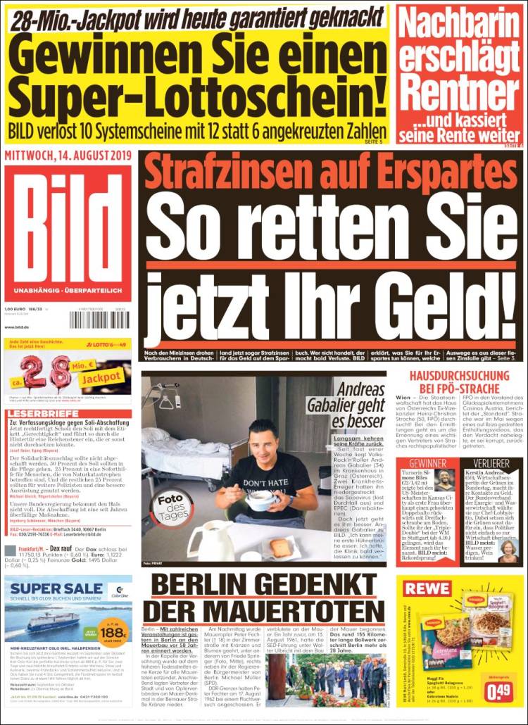 Portada de Bild (Alemania)