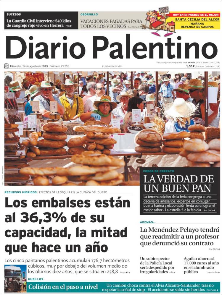 Portada de Diario Palentino (Espa&ntilde;a)