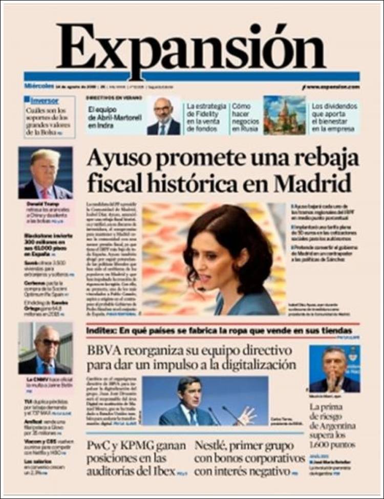 Portada de Expansión (Espa&ntilde;a)