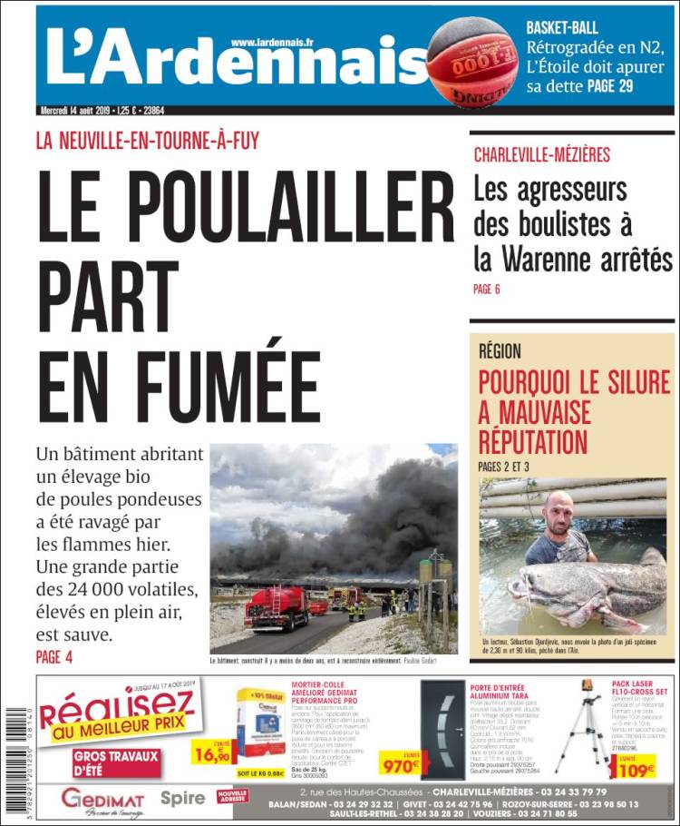 Portada de L'Ardenais (Francia)