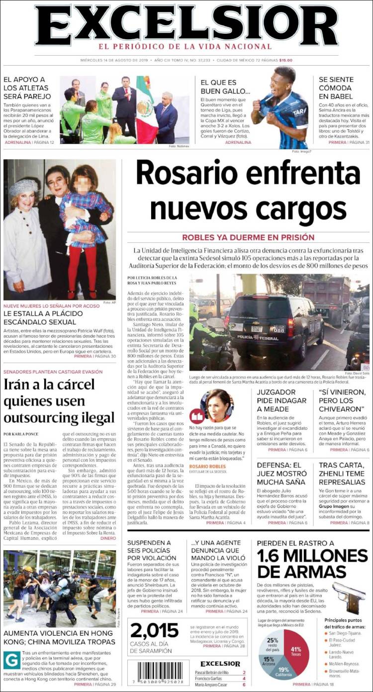 Portada de Excelsior (Mexico)