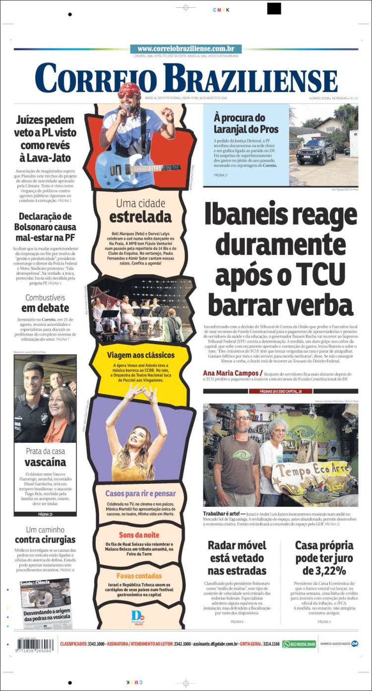 Portada de Correio Braziliense (Brasil)