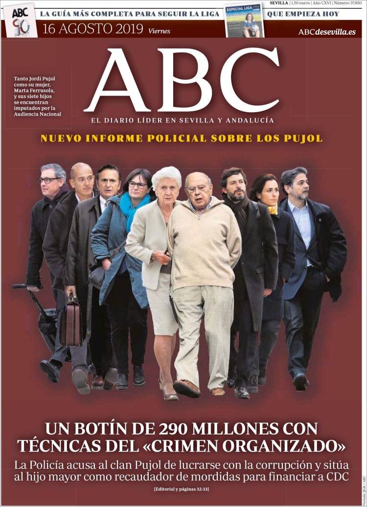 Portada de ABC - Sevilla (Espa&ntilde;a)