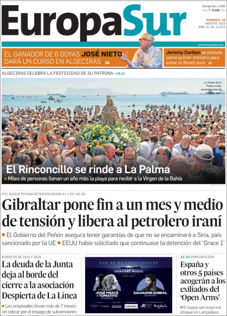 Portada de Europa Sur (Espa&ntilde;a)