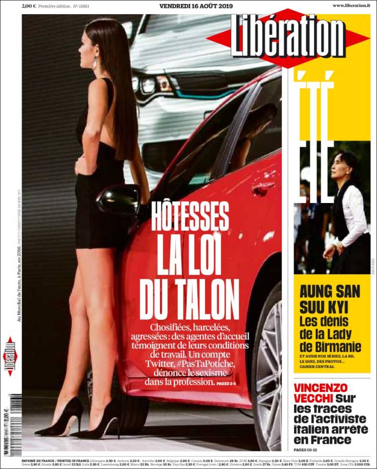 Portada de Libération (Francia)