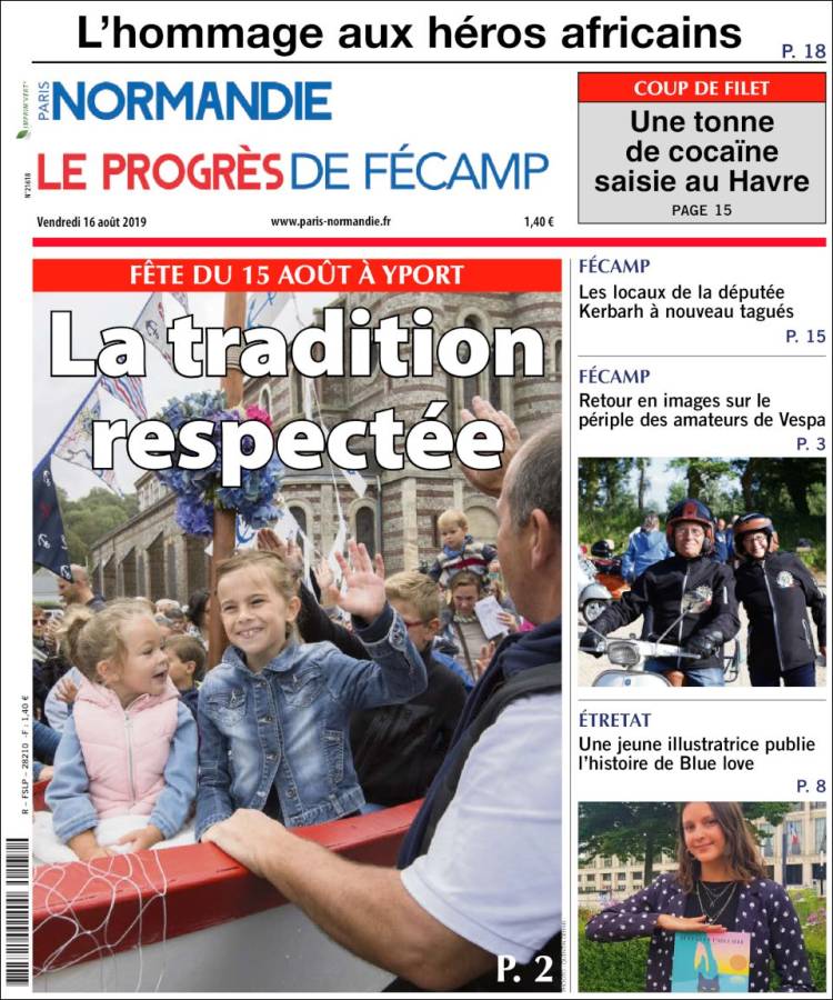 Portada de Progres de Fecamp (Francia)