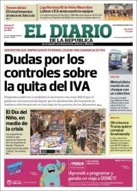 Portada de Diario de la República (Argentina)