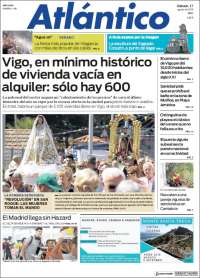 Portada de Atlántico Diario (Spain)