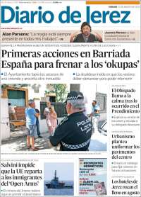 Portada de Diario de Jerez (España)