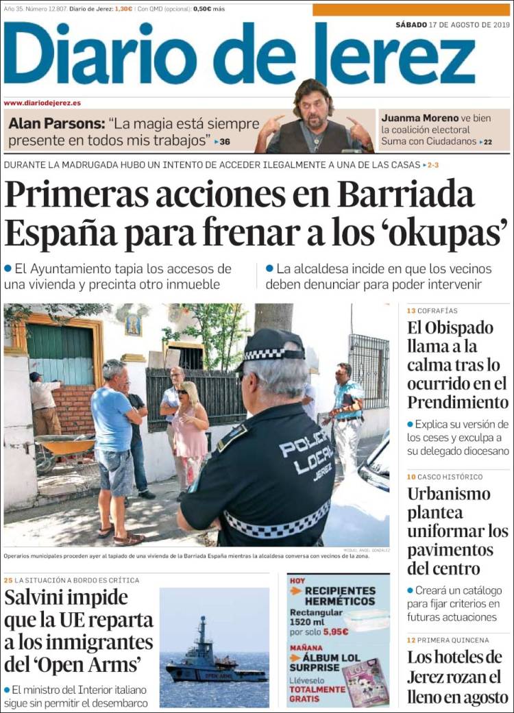 Portada de Diario de Jerez (Spain)