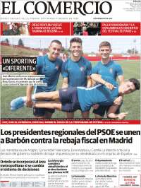 Portada de El Comercio (España)