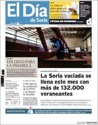 Portada de El Día de Soria (España)