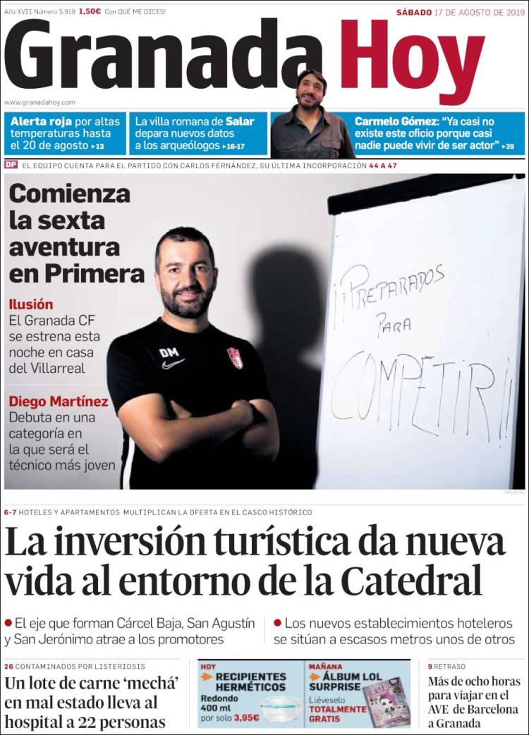 Portada de Granada Hoy (España)