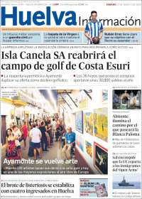 Portada de Huelva Información (España)