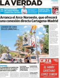 Portada de La Verdad de Cartagena (España)