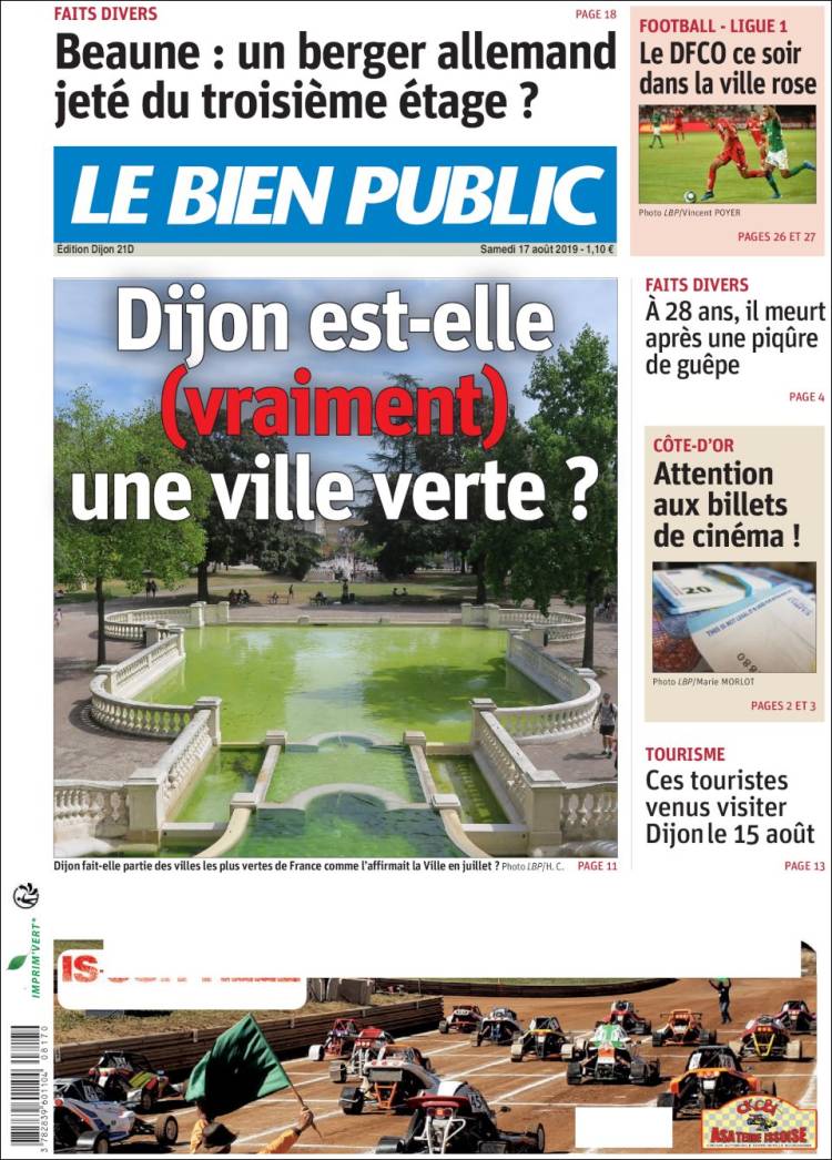 Portada de Le Bien Public (France)