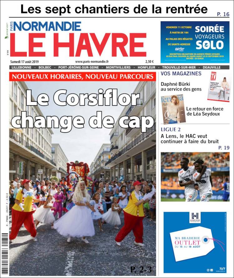 Portada de Le Havre Libre (Francia)