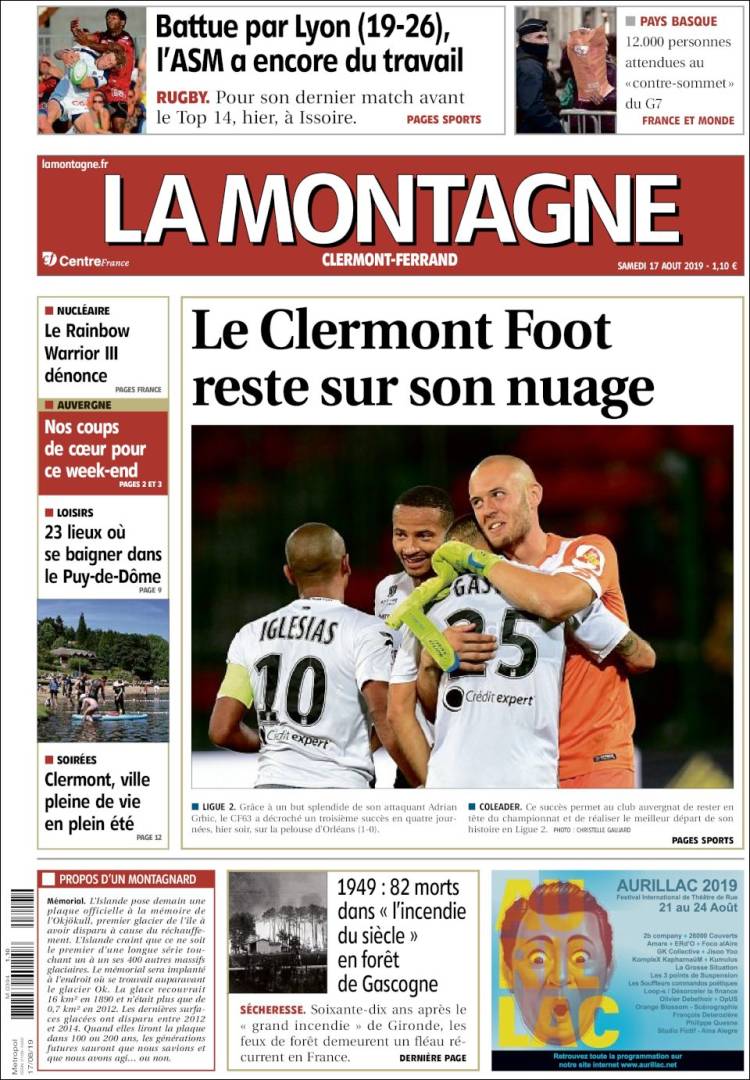 Portada de La Montagne (Francia)