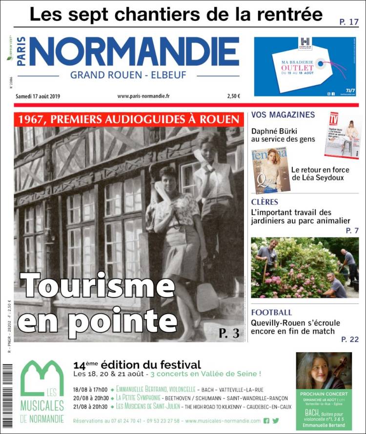 Portada de Paris Normandie (Francia)