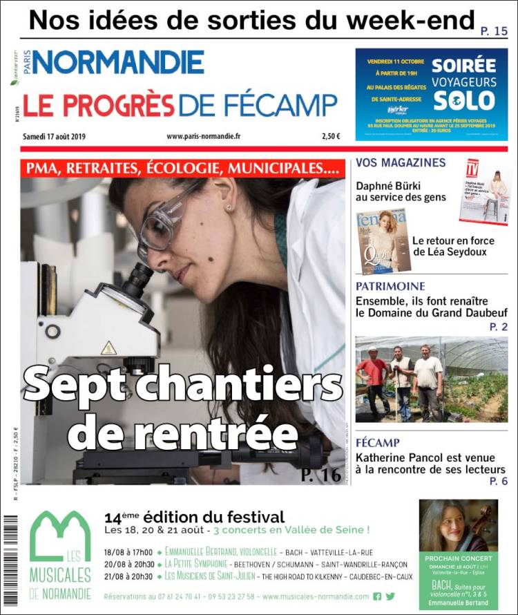 Portada de Progres de Fecamp (France)