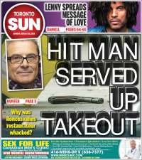 Portada de The Toronto Sun (Canadá)