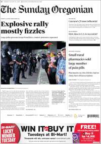 Portada de The Oregonian (USA)