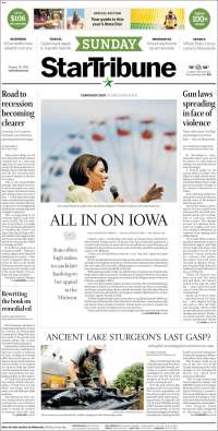 Portada de Star Tribune (USA)