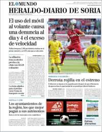 Portada de Diario de Soria (España)