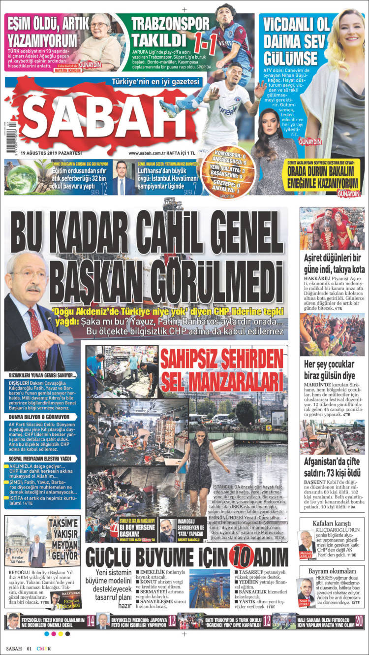 Portada de Sabah (Turqu&iacute;a)