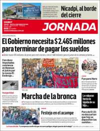 Portada de Diario Jornada en la Patagonia (Argentina)