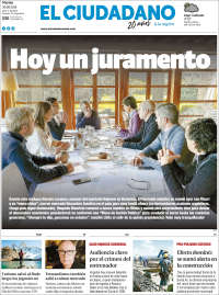 Portada de Diario El Ciudadano (Argentina)