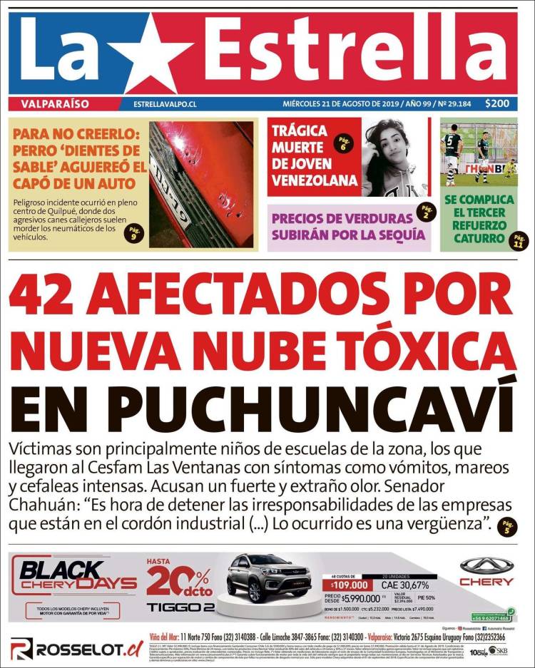 Portada de Estrella de Valparaiso (Chile)