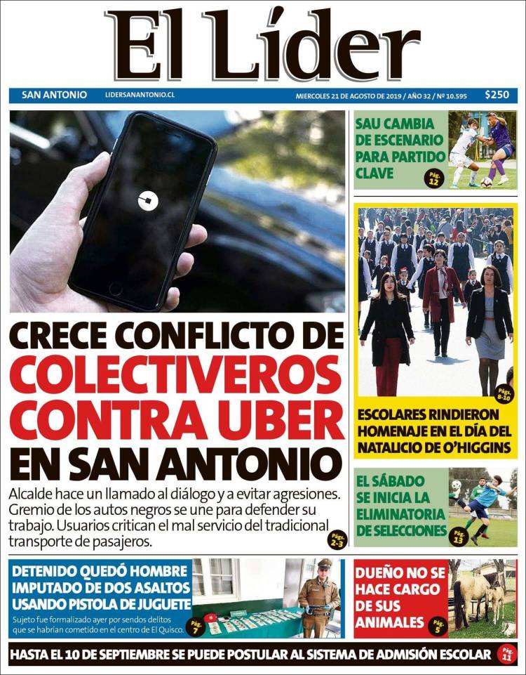 Portada de Lider de San Antonio (Chile)