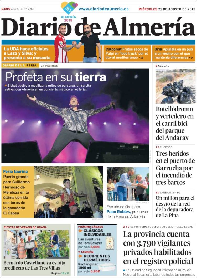 Portada de Diario de Almería (Espa&ntilde;a)