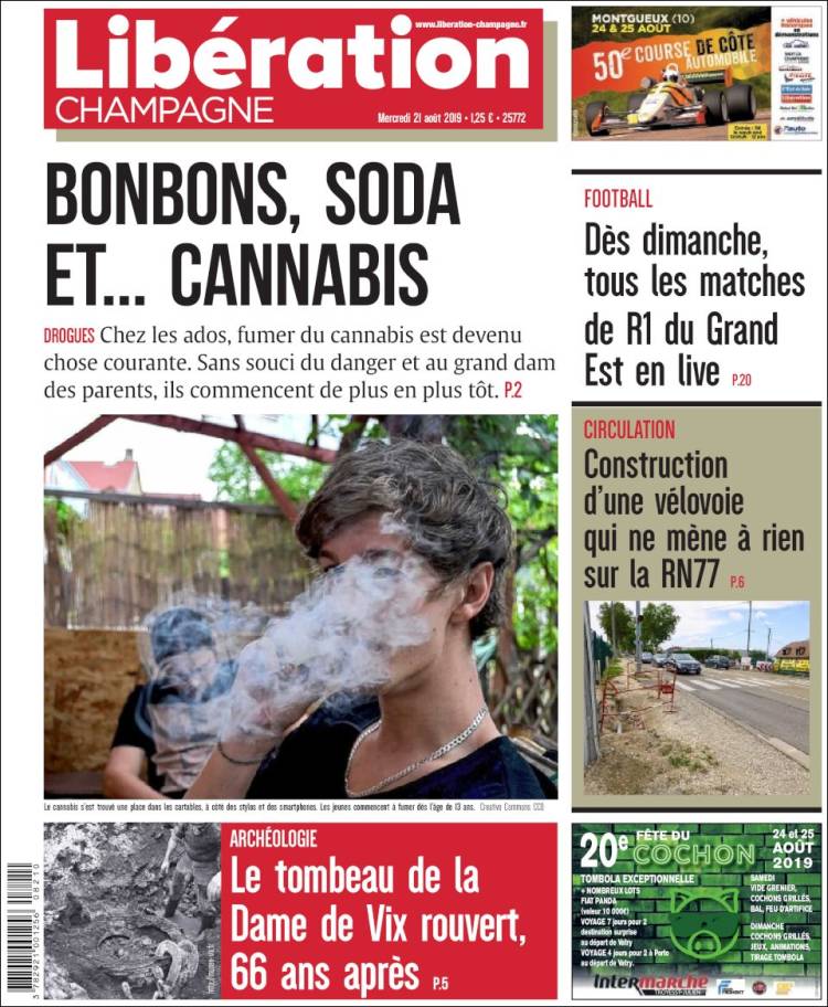 Portada de Libération Champagne (Francia)